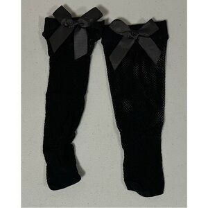 Black Fishnet Bow Bows Anklets Ankle Socks Hosiery Lingerie 🖤 #hosiery #lingerie